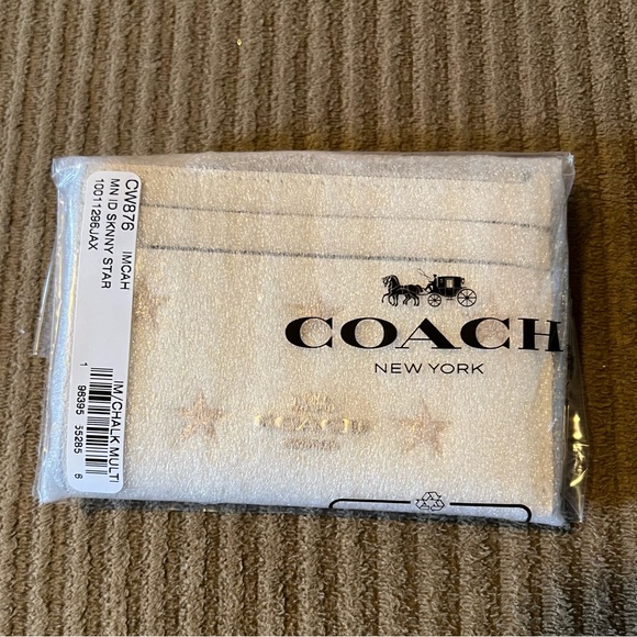 Coach Mini Skinny Id Case With Star Print nwt in packaging - Picture 3 of 4